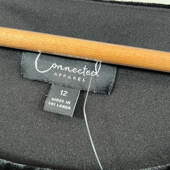 Connected Apparel Women's Knee Length Half Sleeve Sheath Dress Size 12 - Picture 3 of 6